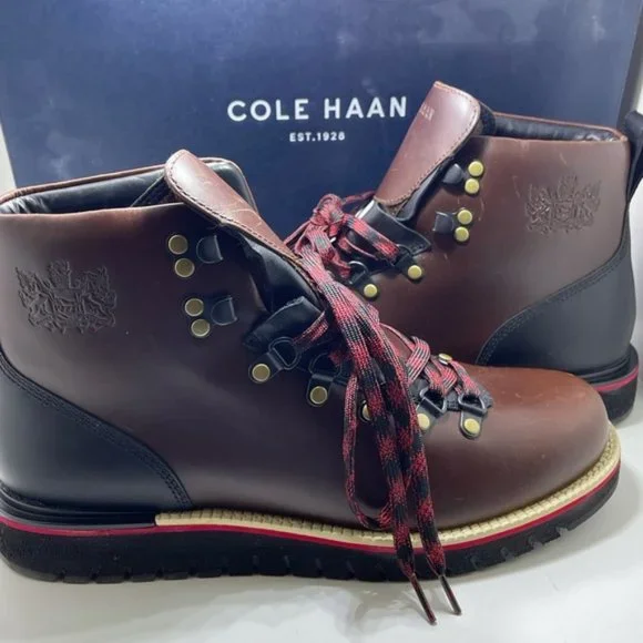 BNWT Cole Haan Hiking Boot ZeroGrand Explorer Col: British Tan Mens Cole Haan Zerogrand Remastered Boots In Woodbury  main image 4